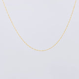 Cadena Singapur 0.7g / 16 in / 1mm Oro Amarillo 18K