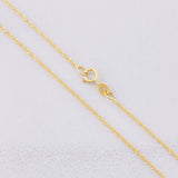 Cadena Singapur 0.75g / 16 in / 1mm Oro Amarillo 18K