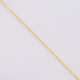 Cadena Singapur 0.7g / 16 in / 1mm Oro Amarillo 18K