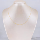 Cadena Singapur 0.7g / 16 in / 1mm Oro Amarillo 18K