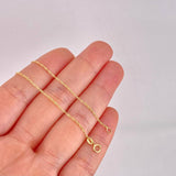 Cadena Singapur 0.7g / 16 in / 1mm Oro Amarillo 18K