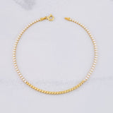 Pulso Tenis 1.95g / 7 in / 1.5mm Oro Amarillo 18K