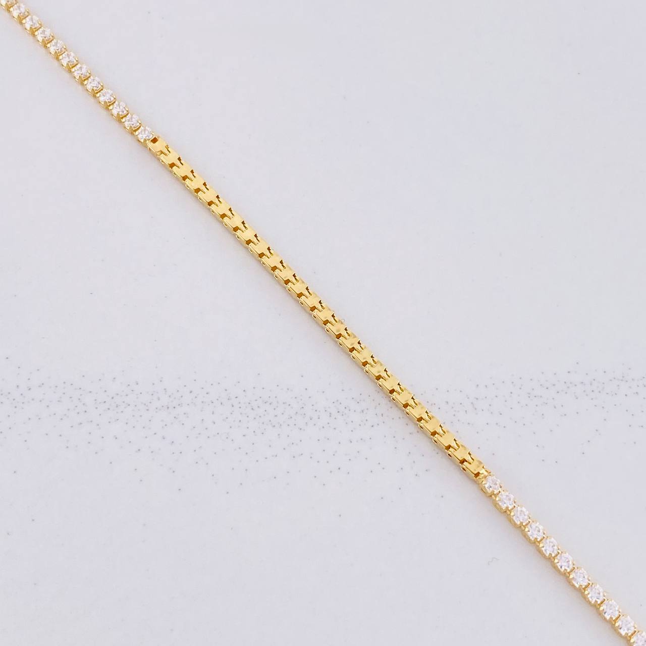 Pulso Tenis 1.95g / 7 in / 1.5mm Oro Amarillo 18K