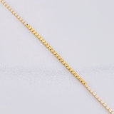 Pulso Tenis 1.95g / 7 in / 1.5mm Oro Amarillo 18K