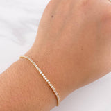 Pulso Tenis 2.45g / 6 3/4 in / 1.8mm Oro Amarillo 18K
