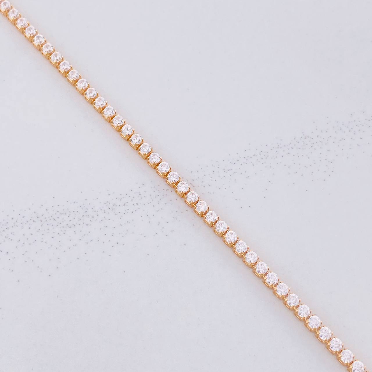 Pulso Tenis 2.75g / 7 in / 1.8mm Oro Rosa 18K