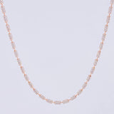 Cadena Ice 7.95g / 20 in / 2mm Dos Oros Blanco Rosa 18K