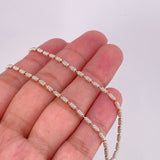 Cadena Ice 7.95g / 20 in / 2mm Dos Oros Blanco Rosa 18K