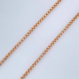 Cadena Veneciana 7gr / 20 3/4 in / 1.5mm Oro Rosa +3 18K %