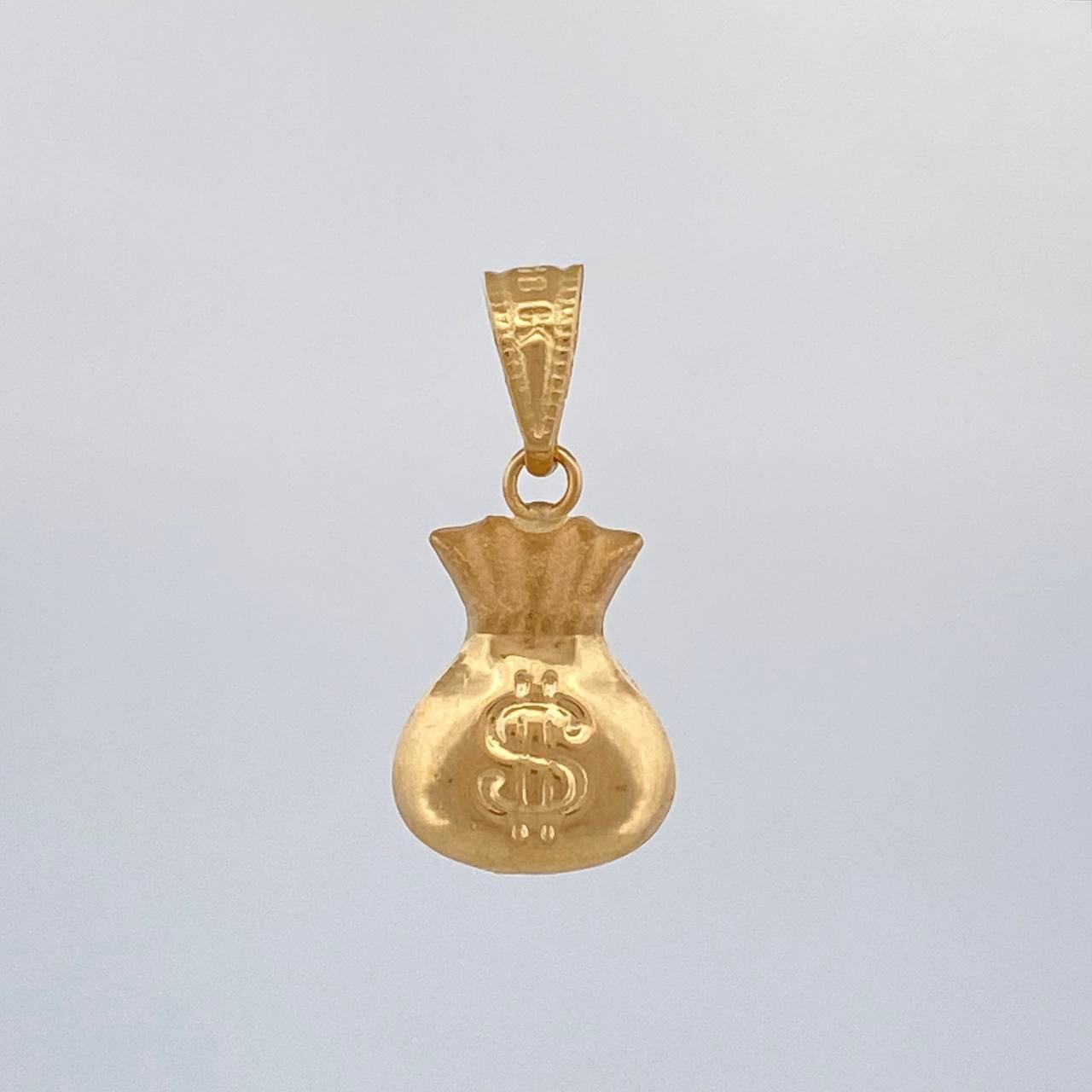 Pendant Money Bag 0.75 g / 3/4 in Yellow Gold 18K