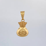 Dije Bolsa Dinero 0.95 g / 3/4 in Oro Amarillo 18K
