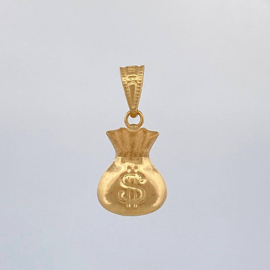 Dije Bolsa Dinero 0.7 g / 3/4 in Oro Amarillo 18K