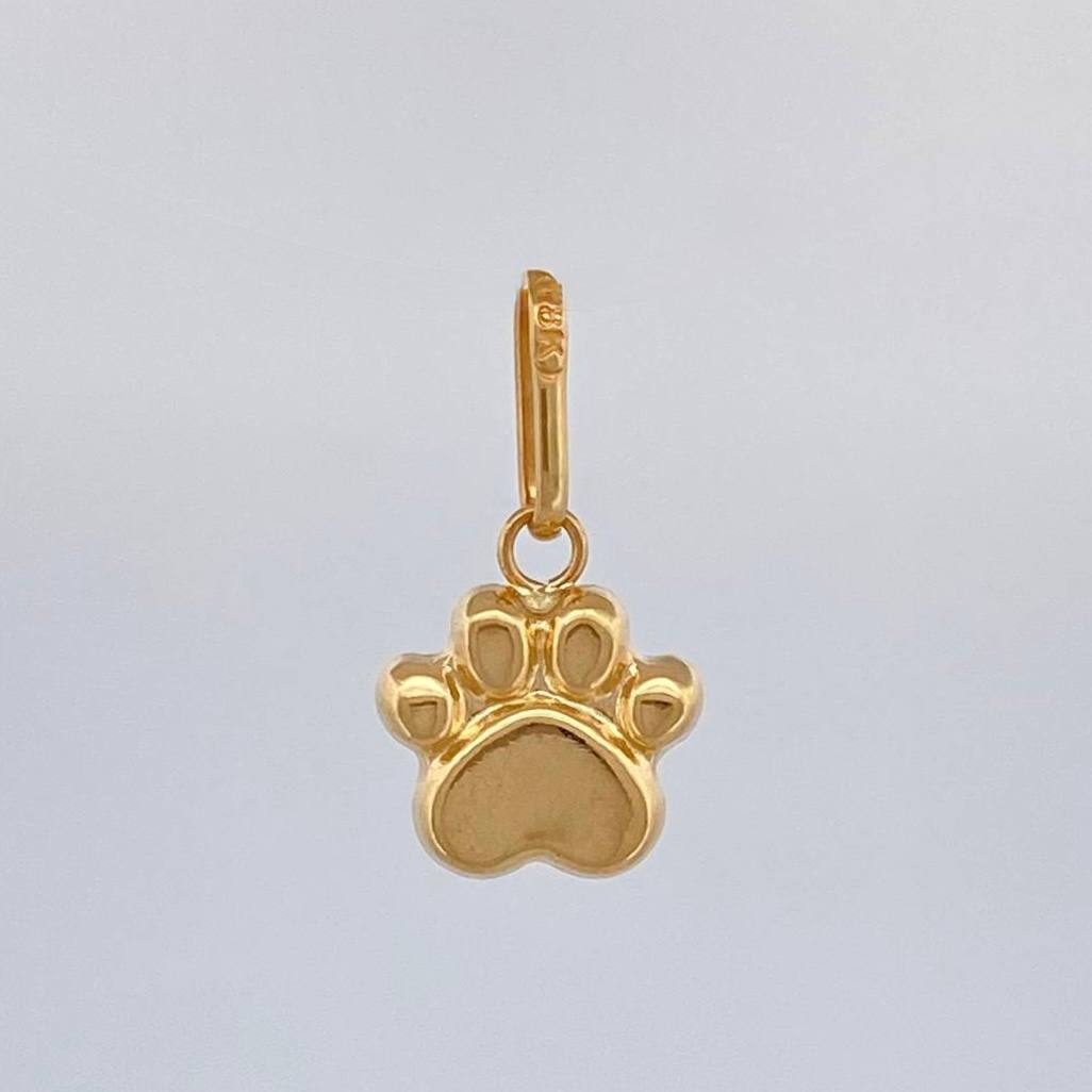 Pendant Huella 0.65 g / 3/4 in Yellow Gold 18K