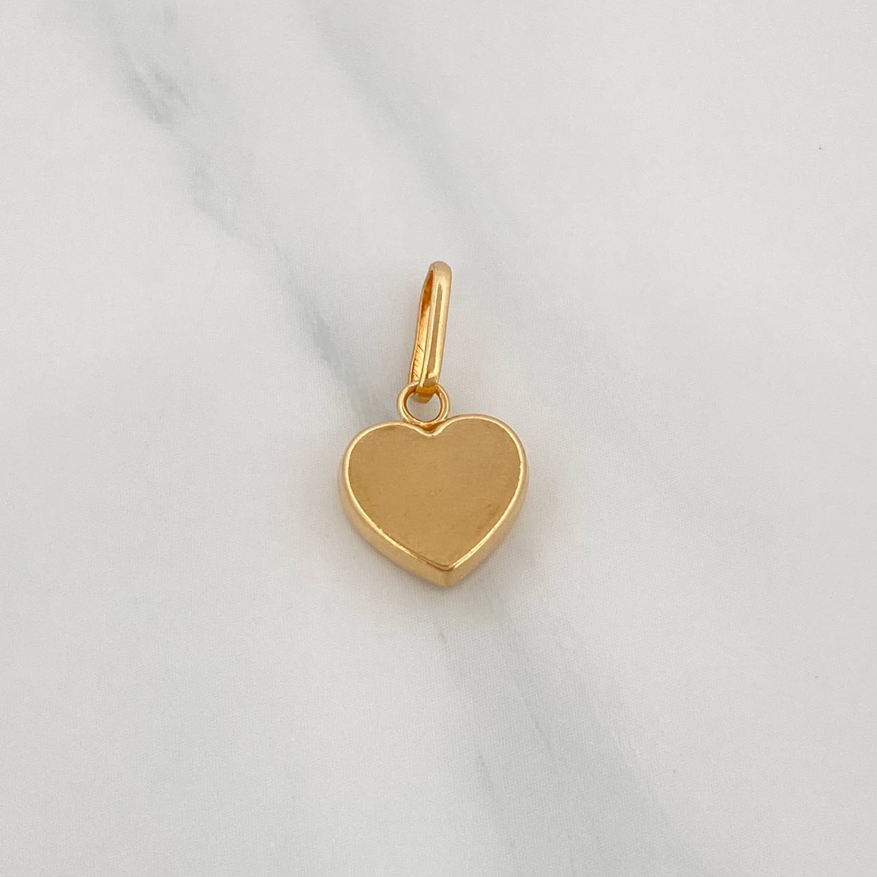 Pendant Heart 0.65 g / 3/4 in Yellow Gold 18K