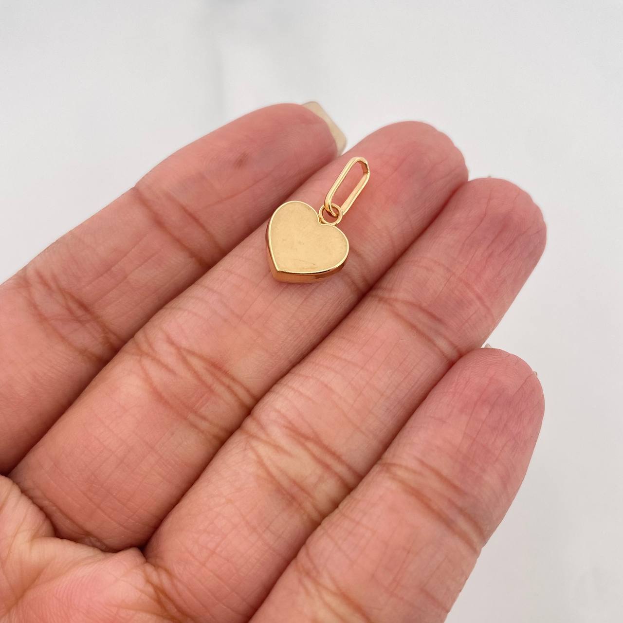 Pendant Heart 0.65 g / 3/4 in Yellow Gold 18K