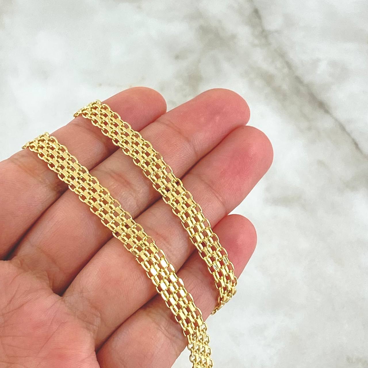 Bismark Chain 11.4gr / 60cm / 7mm Yellow Gold +0 18K