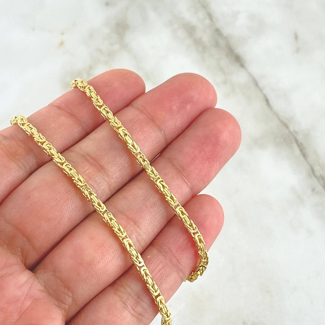 Cadena Peruana 8.85gr / 60cm / 2mm Oro Amarillo +3 18K *