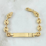 Pulso GC Placa Rectangular 7.8gr / 14cm / 7mm Liso Oro Amarillo 18K