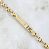 Pulso GC Placa Rectangular 7.8gr / 14cm / 7mm Liso Oro Amarillo 18K