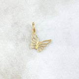 Pendant Butterfly 0.6gr / 2cm / Silhouette Polished 18K Yellow Gold