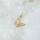 Pendant Butterfly 0.6gr / 2cm / Silhouette Polished 18K Yellow Gold