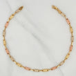 Rustic Tribal Anklet 4.45 g / 10 1/4 in / 3.52 mm Three Golds 18K