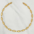 Rustic Barrel Anklet 5.1 g / 10 in / 4.69 mm 18K Yellow Gold