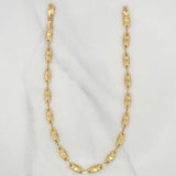 Rustic Barrel Anklet 5.1 g / 10 in / 4.69 mm 18K Yellow Gold