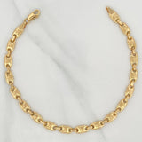 Rustic Crown Anklet 7 g / 10 in / 5.81 mm 18K Yellow Gold