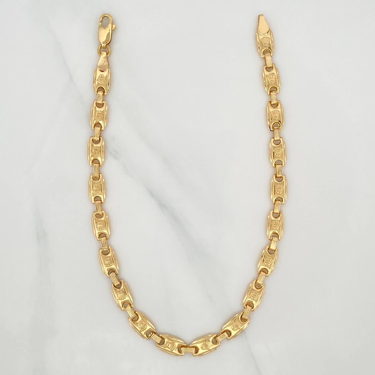 Rustic Crown Anklet 7 g / 10 in / 5.81 mm 18K Yellow Gold