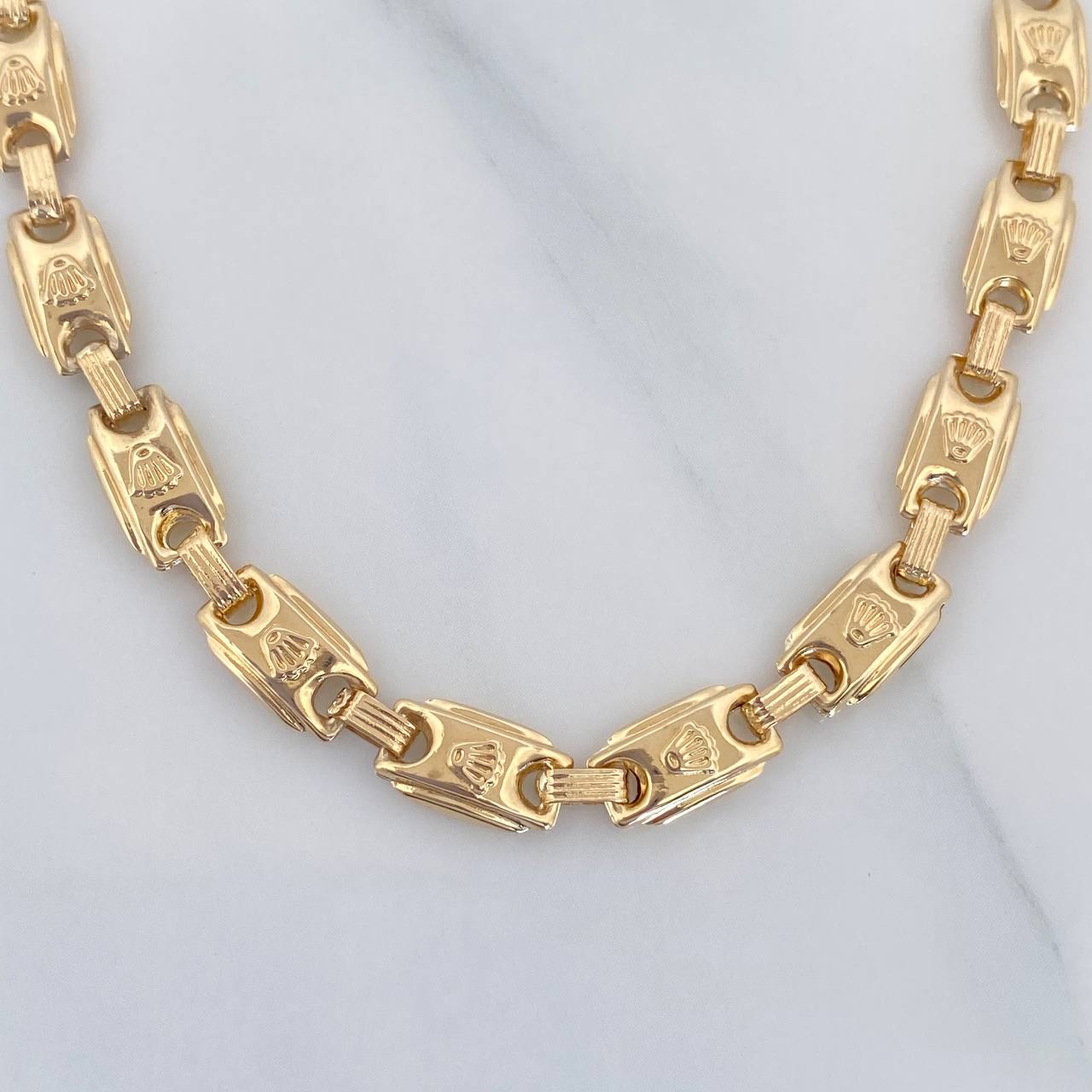 Rustic Crown Anklet 7 g / 10 in / 5.81 mm 18K Yellow Gold