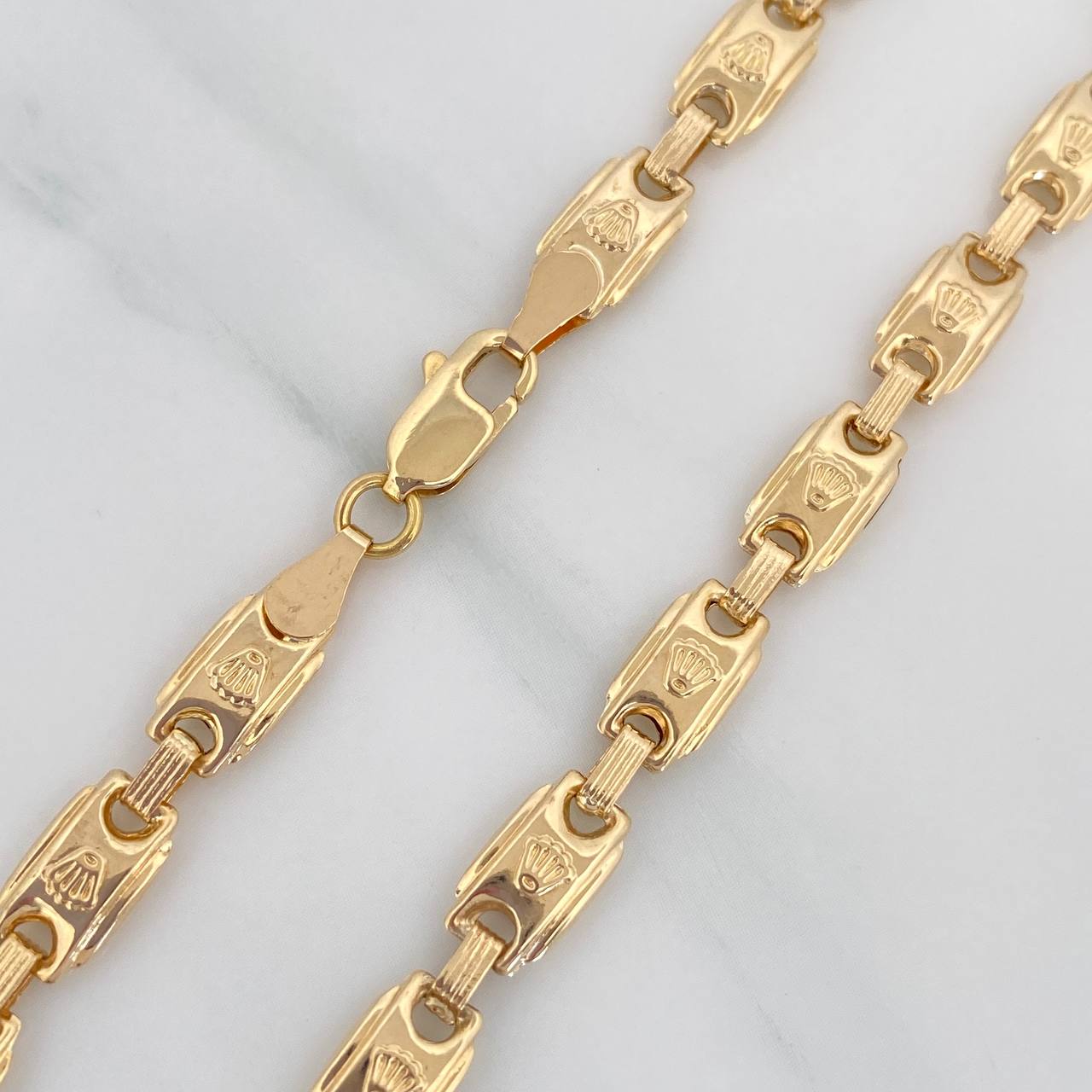 Rustic Crown Anklet 7 g / 10 in / 5.81 mm 18K Yellow Gold