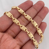 Rustic Crown Anklet 7 g / 10 in / 5.81 mm 18K Yellow Gold