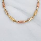 Rustic Tribal Bracelet 3.35 g / 7 3/4 in / 3.57 mm Three Golds 18K