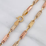 Rustic Tribal Bracelet 3.35 g / 7 3/4 in / 3.57 mm Three Golds 18K