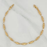Rustic Barrel Bracelet 2.95 g / 7 3/4 in / 3.41 mm Yellow Gold 18K