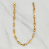 Rustic Barrel Bracelet 2.95 g / 7 3/4 in / 3.41 mm Yellow Gold 18K