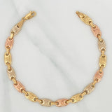 Rustic Bracelet Crown 5.55 g / 8 1/4 in / 5.75 mm Three Golds 18K
