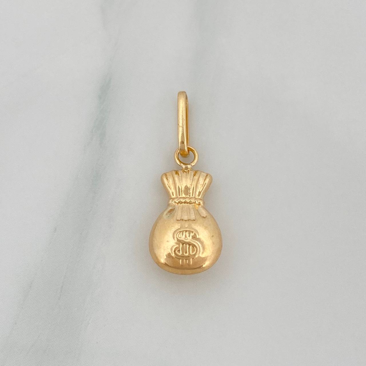 Dije Bolsa Dinero 0.6 g / 3/4 in Oro Amarillo 18K