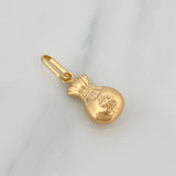 Dije Bolsa Dinero 0.6 g / 3/4 in Oro Amarillo 18K