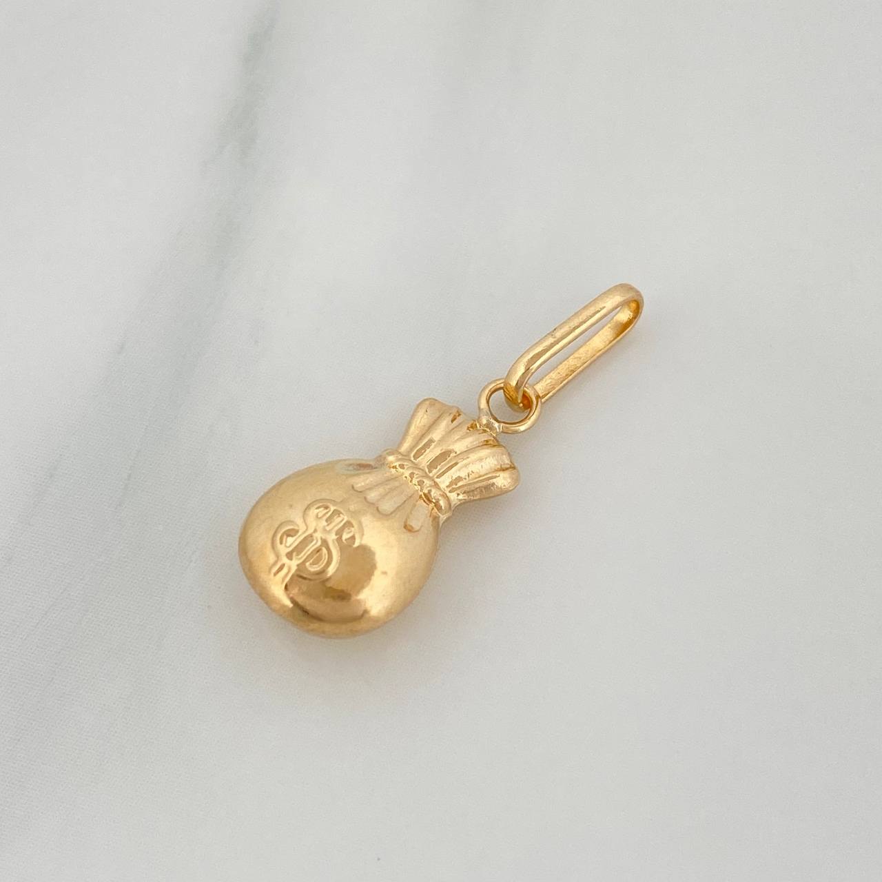 Dije Bolsa Dinero 0.6 g / 3/4 in Oro Amarillo 18K