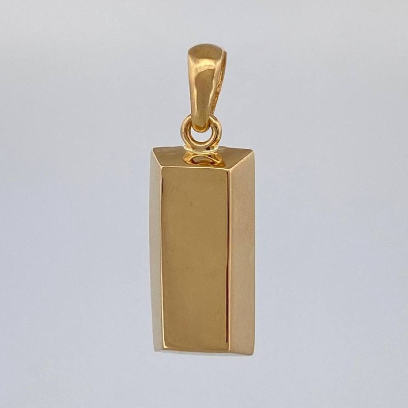 Dije Lingote 4.1 g / 1 1/4 in Oro Amarillo 18K