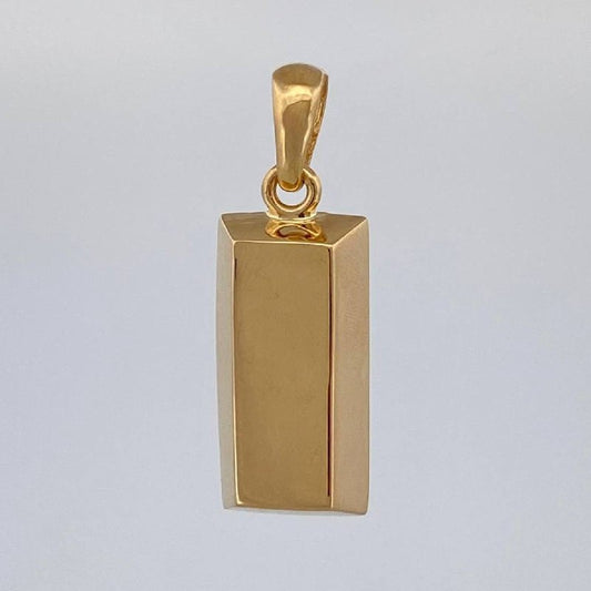 Dije Lingote 4.1 g / 1 1/4 in Oro Amarillo 18K