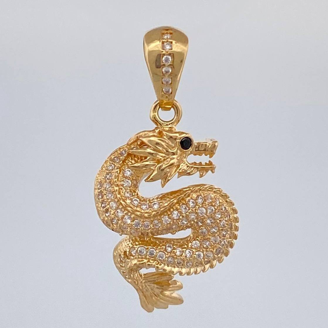 Pendant Dragon 5.5 g / 1 1/4 in 18K Yellow Gold