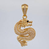 Pendant Dragon 5.5 g / 1 1/4 in 18K Yellow Gold