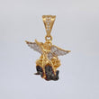 Pendant Saint Michael Archangel 2.9 g / 1 in Three Golds 18K
