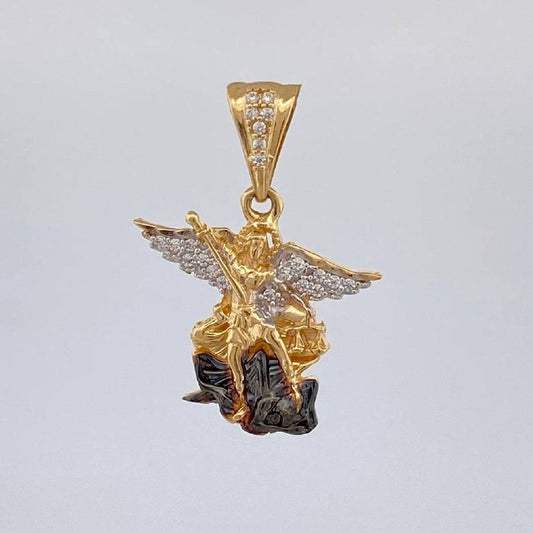 Dije San Miguel Arcangel 2.8 g / 1 in Tres Oros 18K