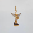 Pendant Saint Michael Archangel 1.7 g / 1 in Three Golds 18K