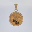 Pendant Saint Michael Archangel 3.85 g / 1 1/4 in Three Golds 18K