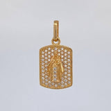 Pendant Plaque Virgin of Carmen 2.5 g / 1 in 18K Yellow Gold
